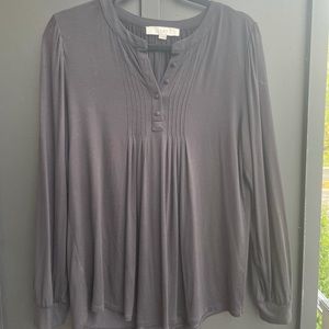 NWOT Black Loft Blouse